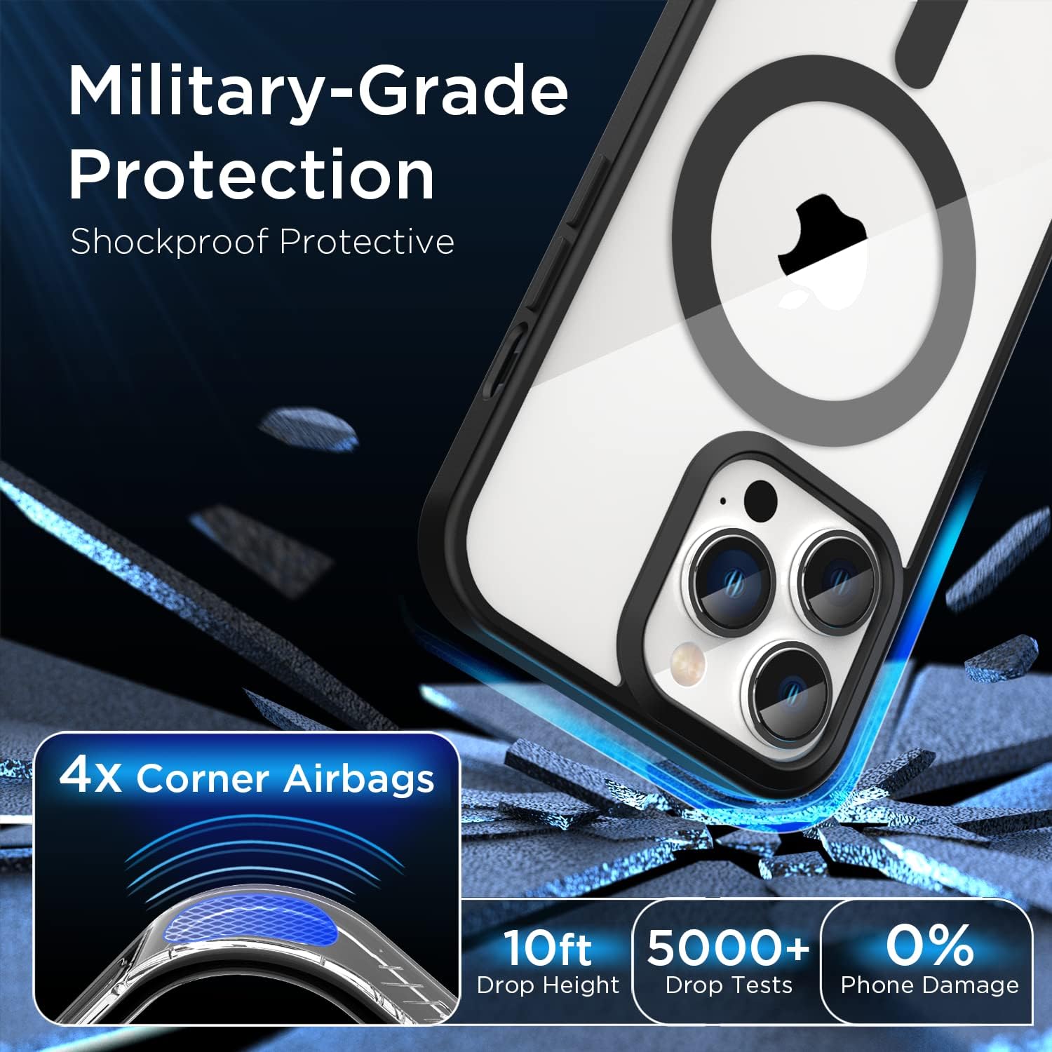 Transparent Hybrid MagSafe Case for iPhone 14 Pro Transparent Hybrid MagSafe Case for iPhone 14 Pro